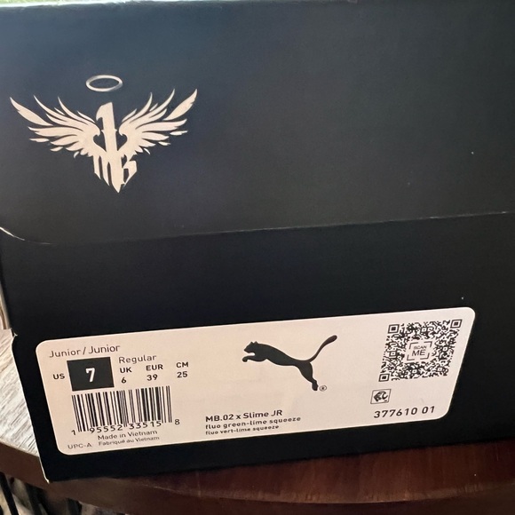 Puma Lamelos MB.02 Slime. Junior size 7. - Picture 9 of 9